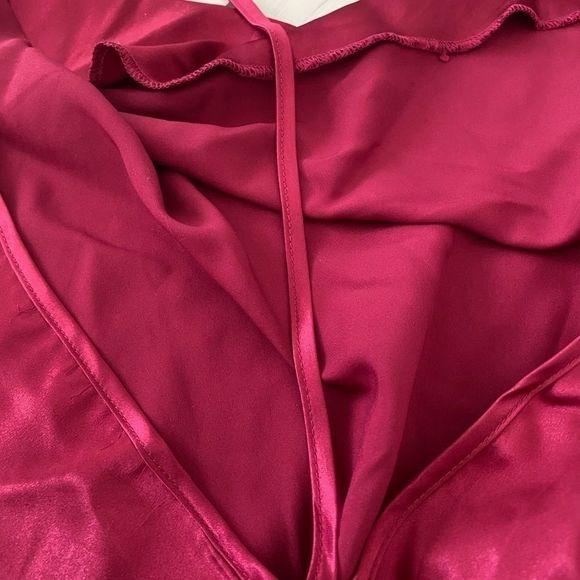 NWT Silky Satin EyeLash Lace‎ Chemise Medium - Picture 6 of 7